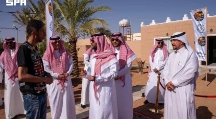 نائب أمير حائل يفتتح مقر فريق رحالة طي للدراجات النارية