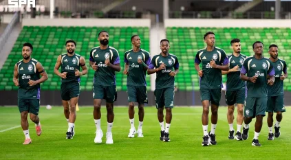 كأس العالم 2026: الأخضر يغادر غدًا إلى هيوستن ويواصل تدريباته للرأس الأخضر