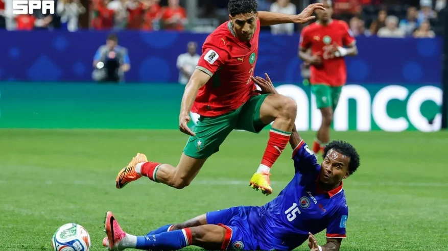 المنتخب المغربي يفوز على هايتي برباعية ويتأهل إلى دور الـ32 بكأس العالم