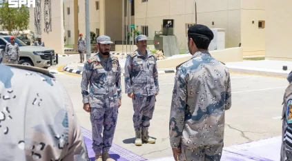 اللواء الودعاني يزور القطاعات والمراكز الحدودية ومنفذ جديدة عرعر بالشمالية