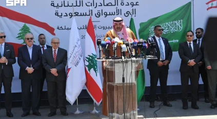سفير المملكة لدى لبنان يدشن عملية استئناف الصادرات اللبنانية للأسواق السعودية