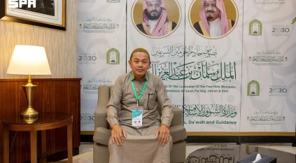 ضيوف برنامج خادم الحرمين: خدمات استثنائية ورعاية متكاملة منذ الوصول وحتى أداء العمرة