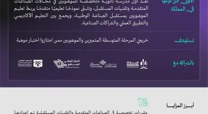 إطلاق مدرسة الموهوبين للصناعات المتقدمة بالقصيم