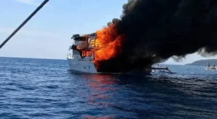 46 قتيلاً ومفقودًا في حريق بعبّارة في إندونيسيا