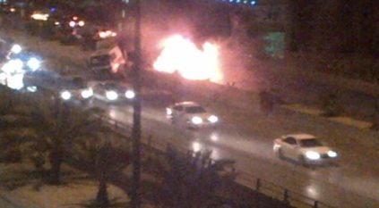 بالصور والفيديو ..حادث تصادم مروع على طريق الملك فهد يصرع شاباً