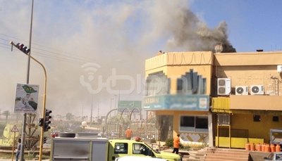 الدفاع المدني يكافح حريقاً بأحد المطاعم برفحاء