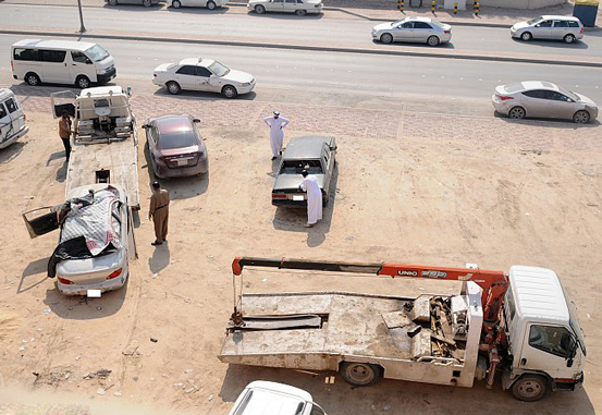 رفع 612 مركبة تالفة بالهفوف والمبرز والجفر والعمران