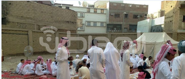 معايدة وإفطار جماعي بمركز حي الزاهر في مكة