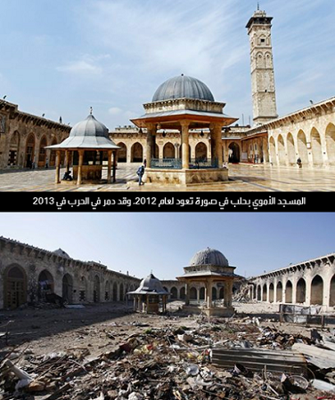 بالصور.. “الأسد” يمحو مدناً سورية ويحول أخرى إلى أطلال