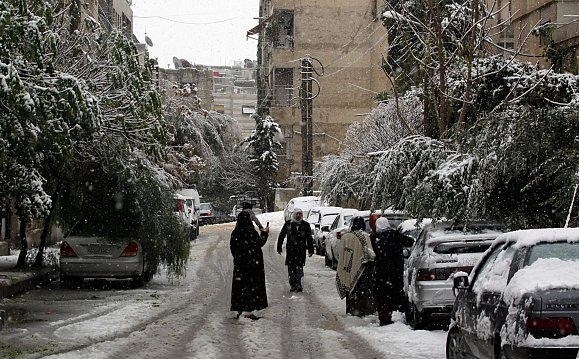 عاصفة ثلجية جديدة تضرب بلاد الشام الشهر المقبل