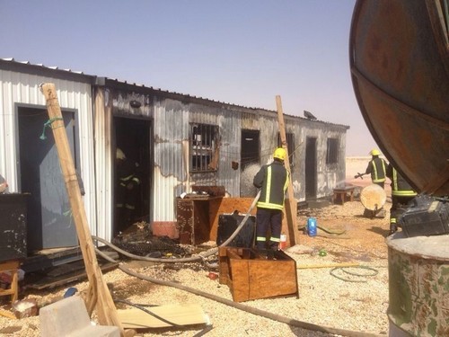 “مدني الجوف” يسيطر على حريق سكن عمال بالجامعة