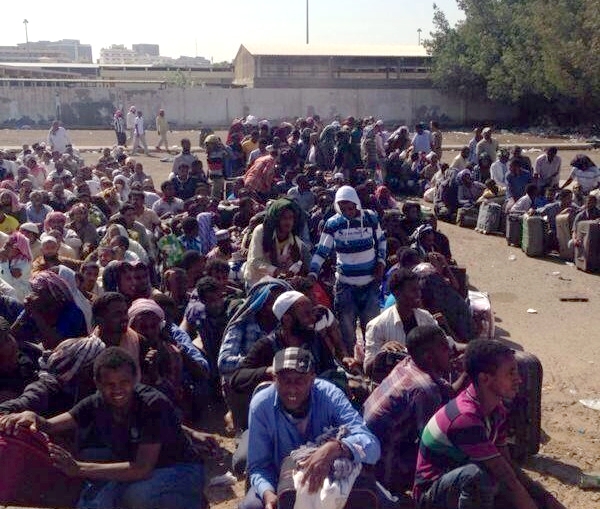 بالصورة..قوات الأمن تسيطر على تجمع الأثيوبيين بجدة
