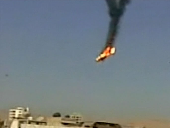 الجيش الحرّ يسقط طائرة حربيّة في ريف دمشق