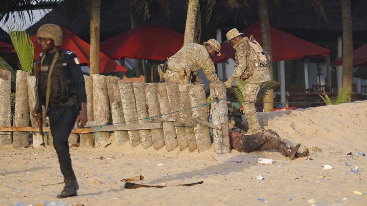 ‫ساحل العاج.. 16 قتيلا في هجوم مسلح على منتجع سياحي والقاعدة يتبنى