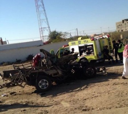 مصرع شخص وإصابة آخر بحادث تصادم على طريق “الرياض- الخميس”