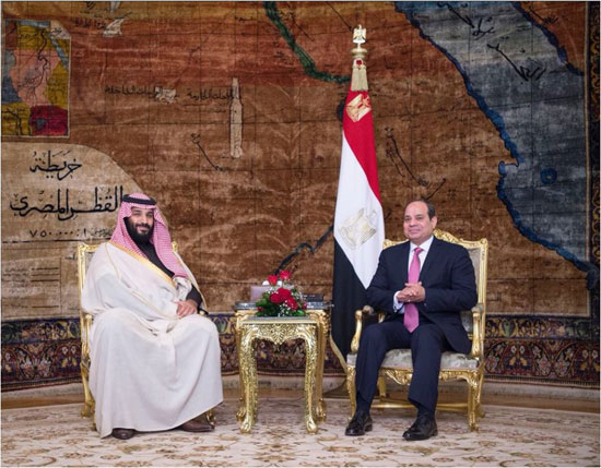 السيسي لولي العهد: أمن الخليج جزء لا يتجزأ من أمن مصر