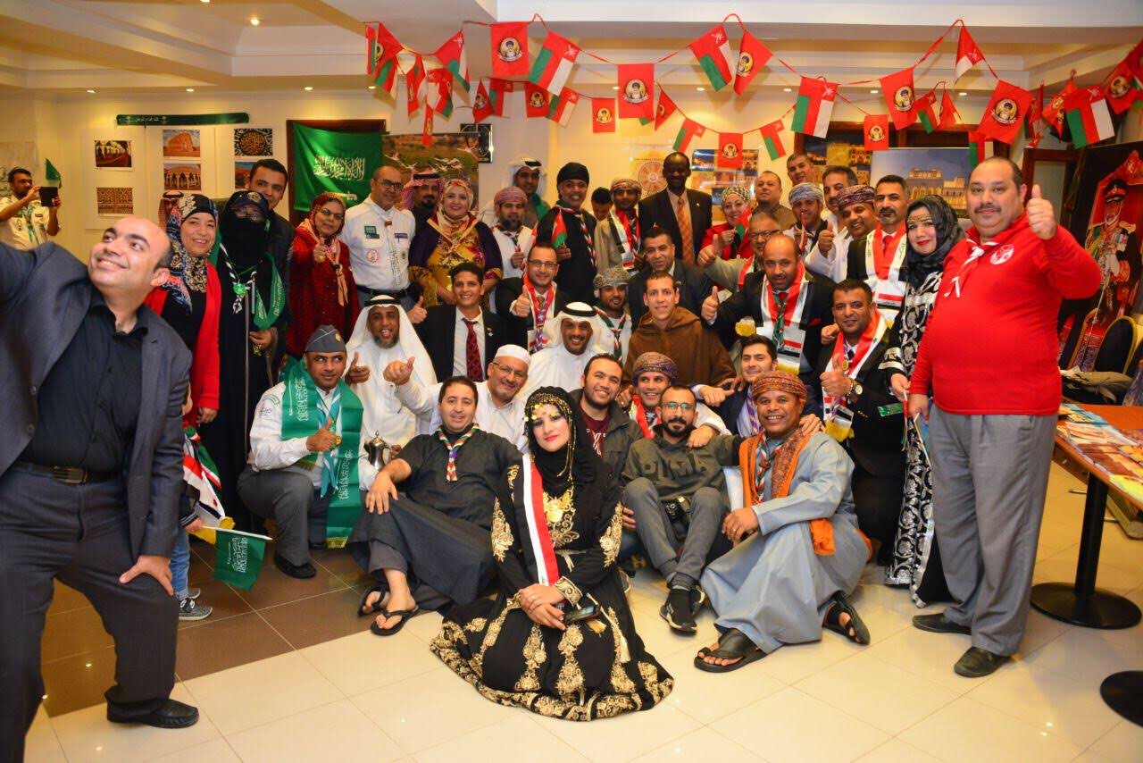 بالصور.. فعاليات ثقافية وشعبية سعودية في دبلوم الاعلام الكشفي بالقاهرة