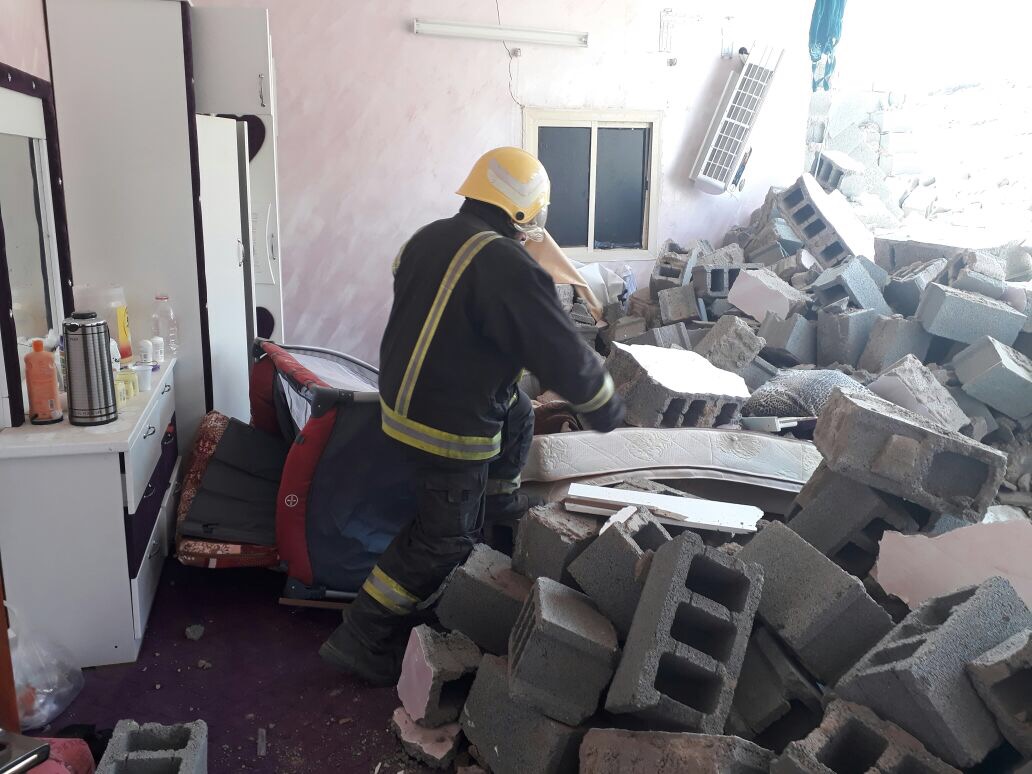 بالصور.. مدني المدينة المنورة يكشف تفاصيل وفاة طفلتين إثر سقوط جدار منزل