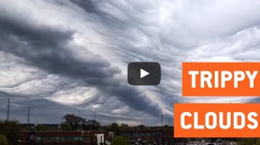 مشهد جميل لتدفق السحب في السماء بتقنية ” تايم لابس”