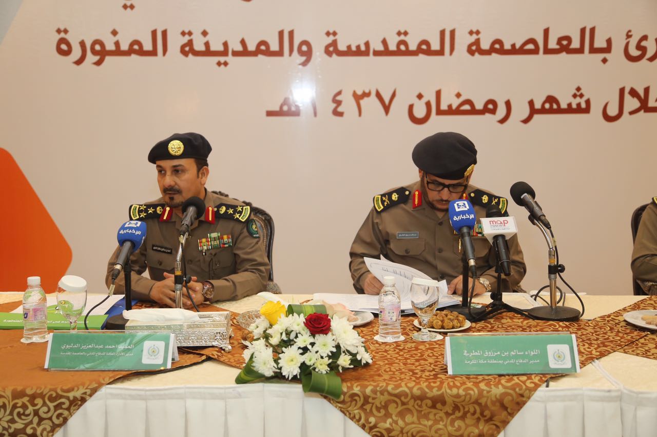 الدفاع المدني: 8 محاور رئيسية استعداداً لشهر رمضان بمكة والمدينة