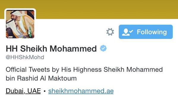 محمد بن راشد يستبدل صورته بـ “تويتر” بأخر صورة مع الملك عبدالله
