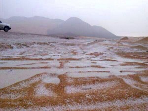 أمطار مصحوبة بزخات من البرد على حائل