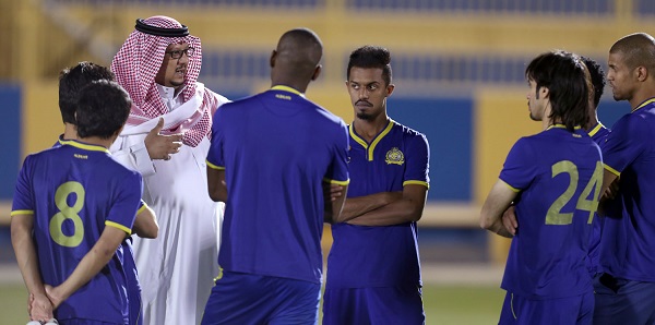 النصر يستأنف تدريباته استعداداً لمباراته أمام العروبة