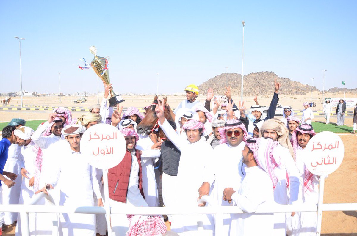 بالصور.. إعلان أبطال السباق السادس بفروسية نجران