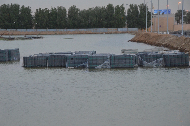 بالصور.. مشروع وزارة الإسكان وافي يغرق في بركة مياه