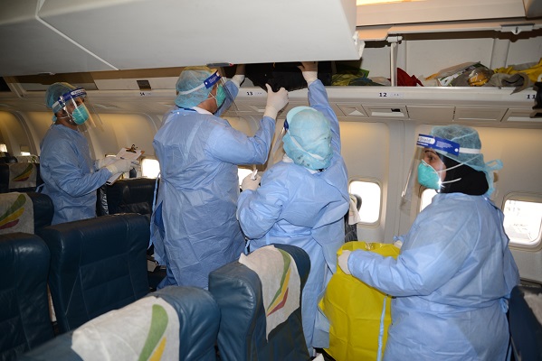 تجربة فرضية لحالة اشتباه بإيبولا في مطار الملك عبدالعزيز