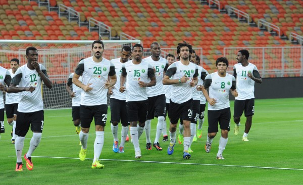 الأخضر يستأنف تدريباته استعداداً للقاء المنتخب البحريني