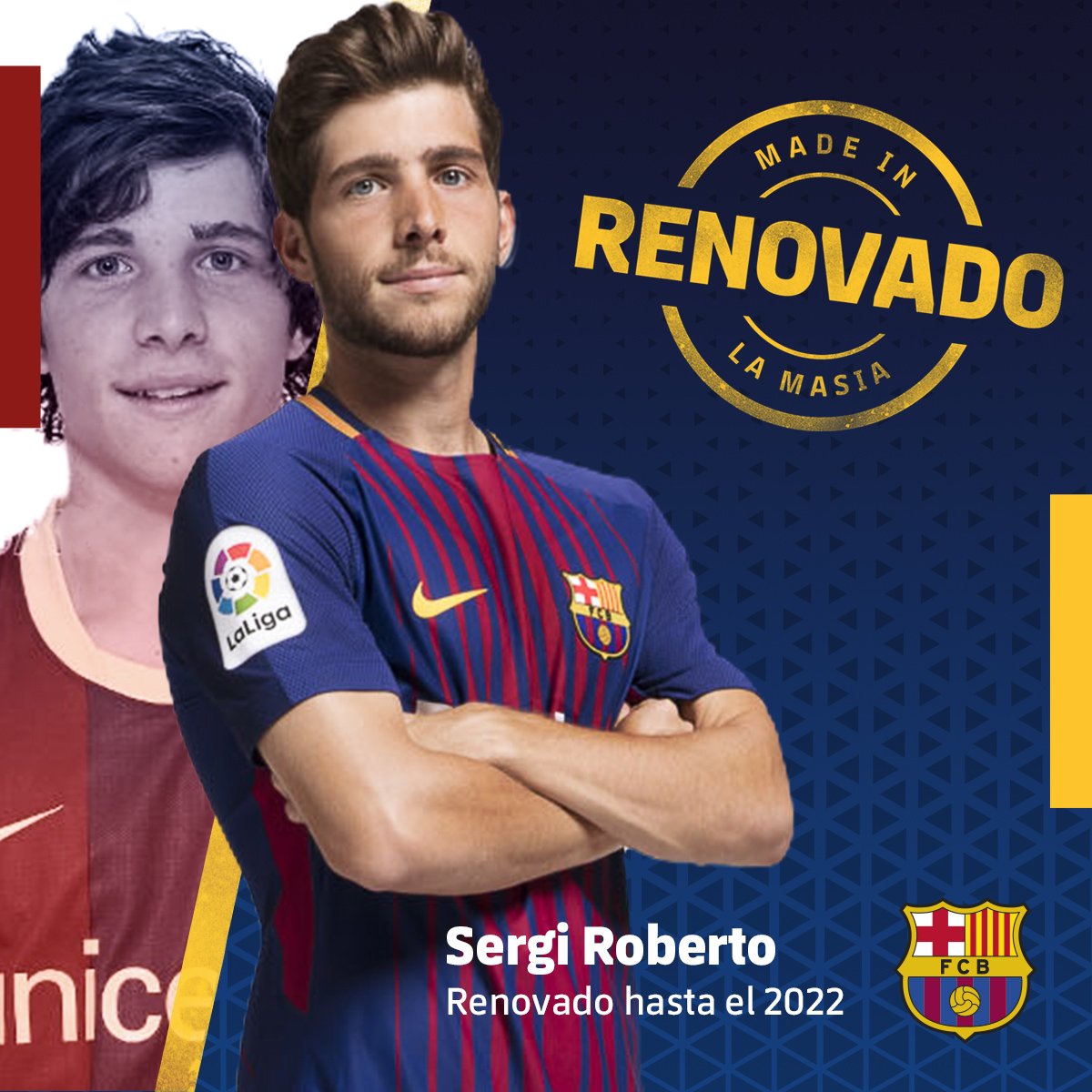 برشلونة يُجدد عقد النجم سيرجي روبيرتو حتى 2022