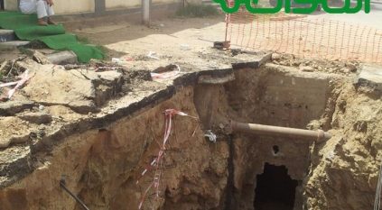 بالصور.. “المواطن” ترصد حفريات تهدد سلامة عابري “موظفين” أبها