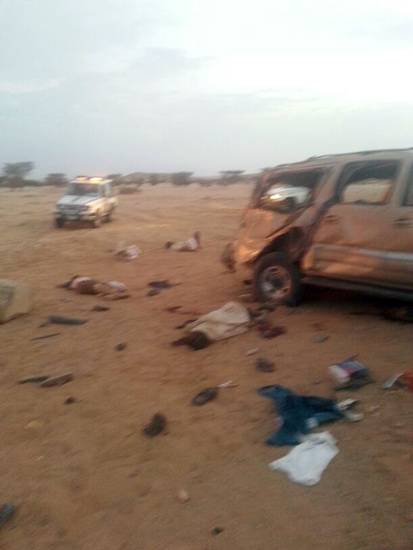 وفاة وإصابة 24 شخصاً في حادث انقلاب سيارة “جمس” ببيشة