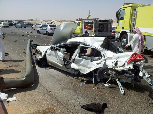 حادث على طريق الخرج_الدلم يتسبب في وفاة شخصين
