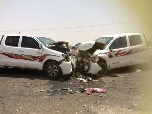 إصابتان خطيرتان في حادث على طريق صبيا_ أبوعريش