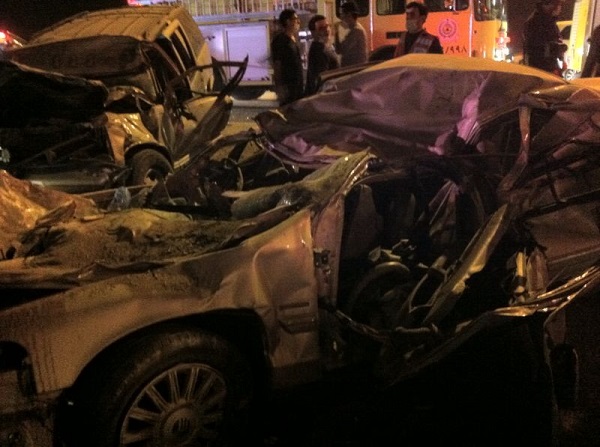 14 إصابة في تصادم على طريق الرياض بخميس مشيط