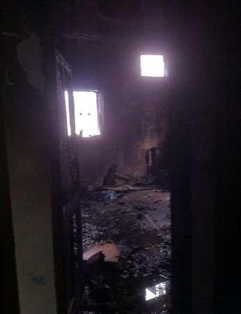 حريق في شقة سكنية بحي الشرفية بالخميس