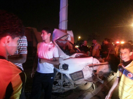 إصابات بليغة لسائق اصطدمت مركبته بعمود إنارة في “ضمد”