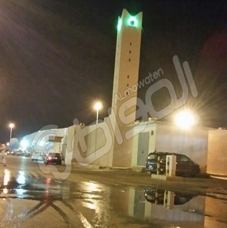 مياه المجاري تحاصر مسجد صناعية الخرج