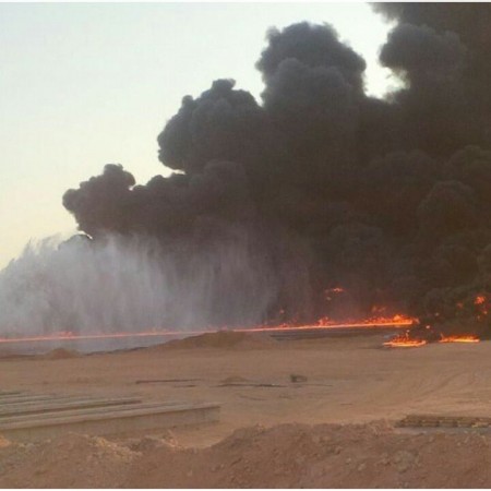 مدني الرياض: حادث عطب أنبوب نفطي بسدير عرضي ولا إصابات