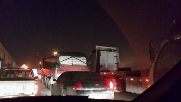 شاحنات النقل تسبب زحاماً مرورياً بالدائري الثاني في الرياض