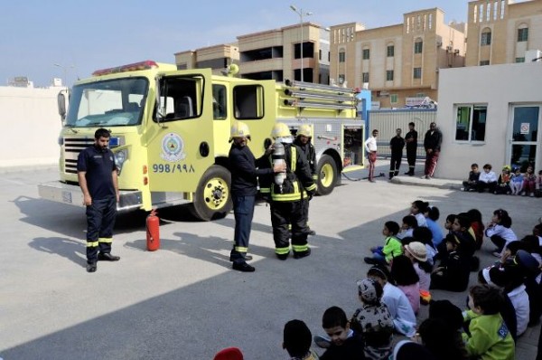 فرضية إخلاء في مجمع رواد الخليج المدرسي بالدمام