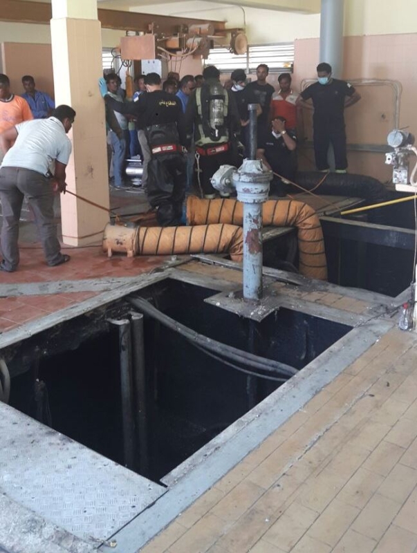  وفاة عاملان آسيويان بعد سقوطهما في بئر محطة ضخ للصرف الصحي بالدمام