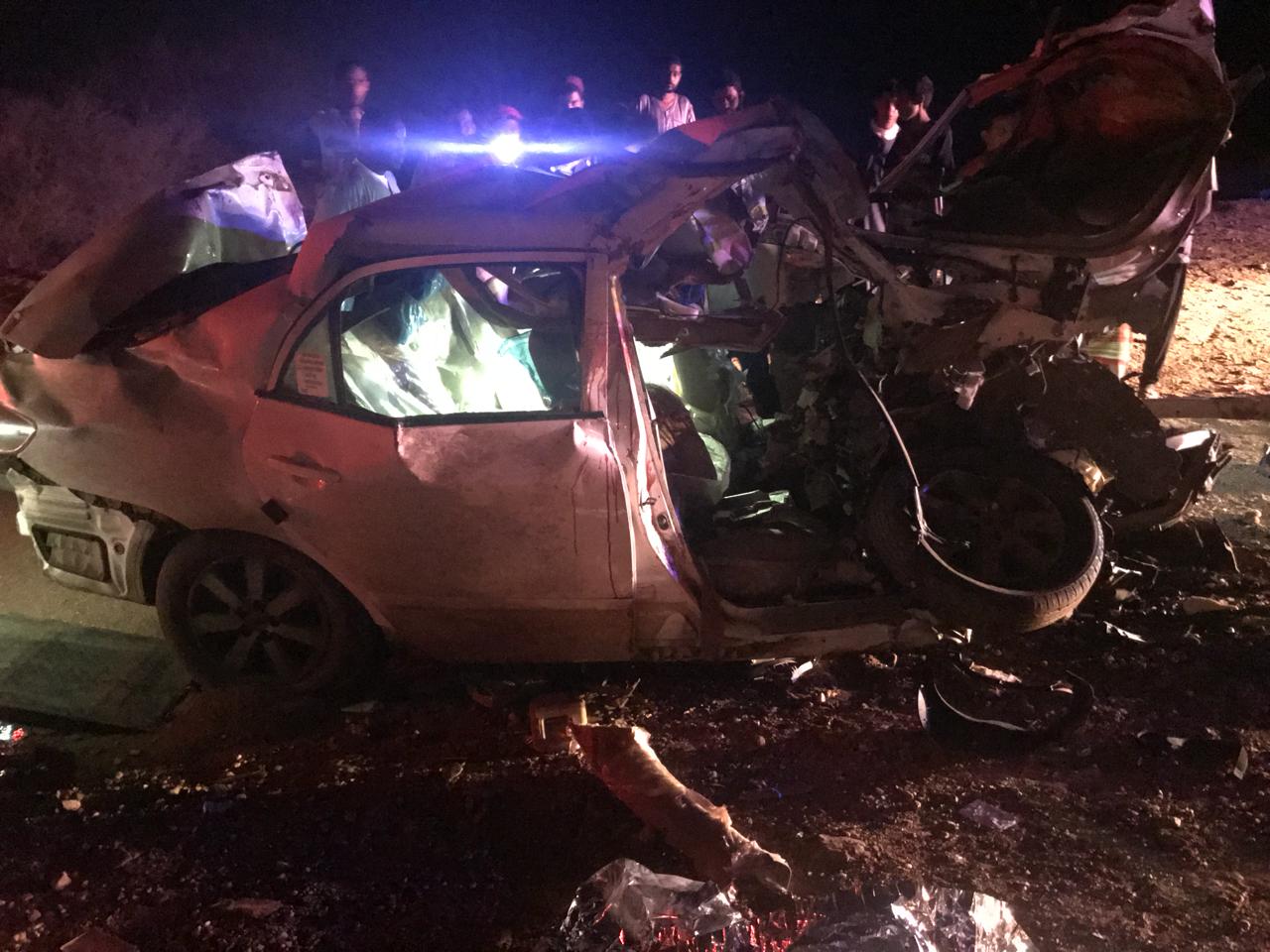 وفاة 5 أشخاص بحادث مروري مروع في بيش بجازان