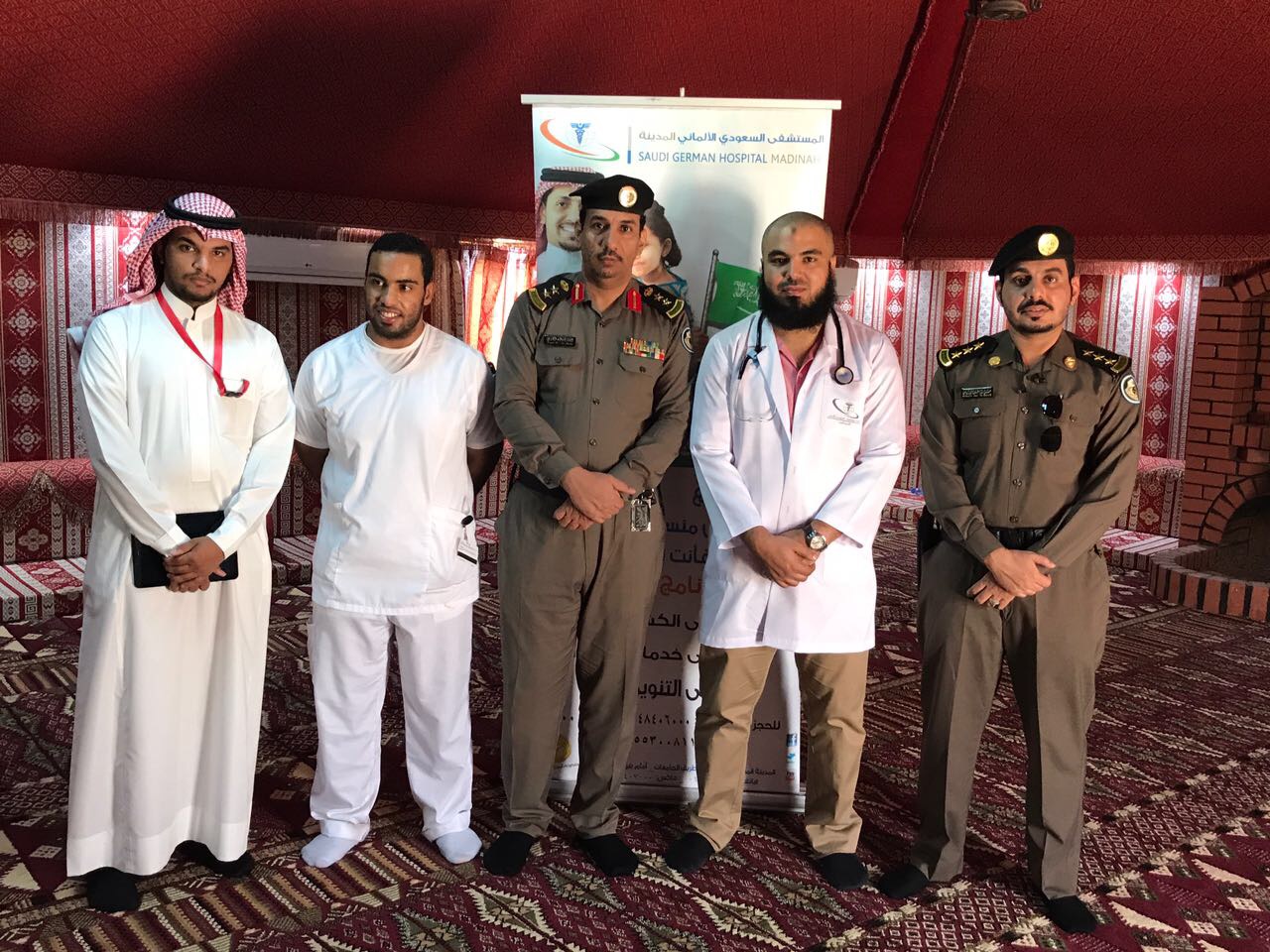 المستشفى السعودي الألماني بالمدينة يقدم خدمة الفحص الطبي لمنسوبي قيادة أمن الطرق