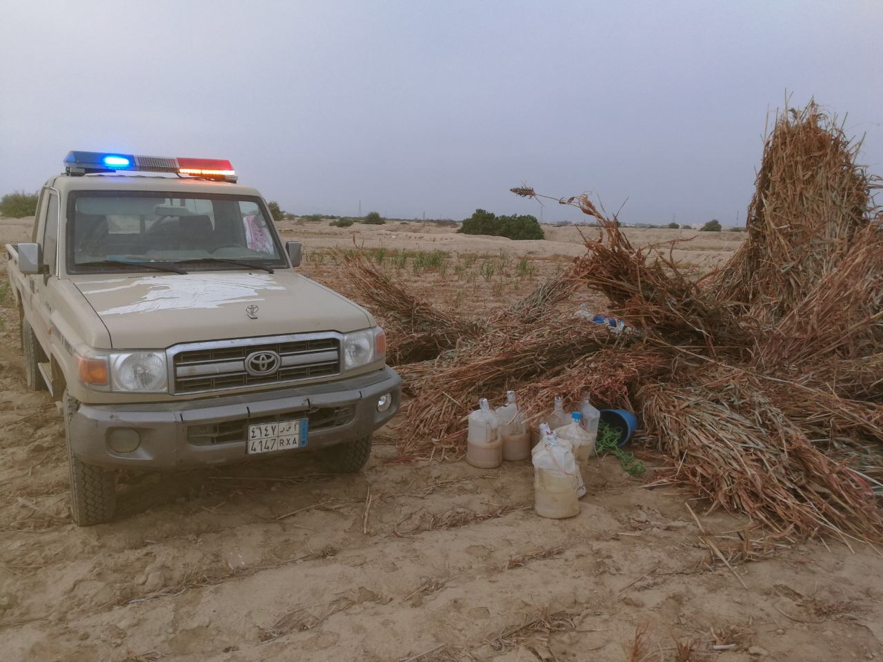 بالصور.. ضبط 1440 لتر خمور في 5 مواقع بمحافظة الدرب