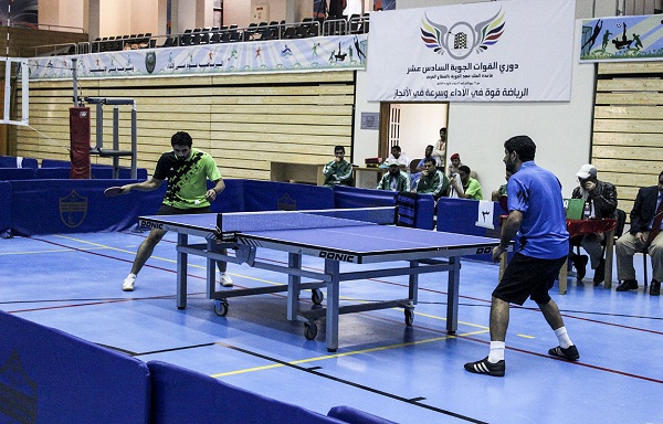 قاعدة الملك فهد تتصدر منافسات الطائرة وكرة الطاولة