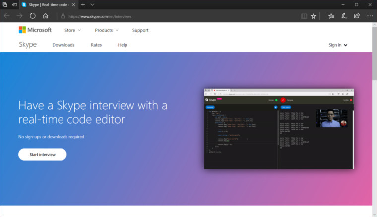 سكايب تختبر ميزة تساعد في إجراء المقابلات مع المبرمجين