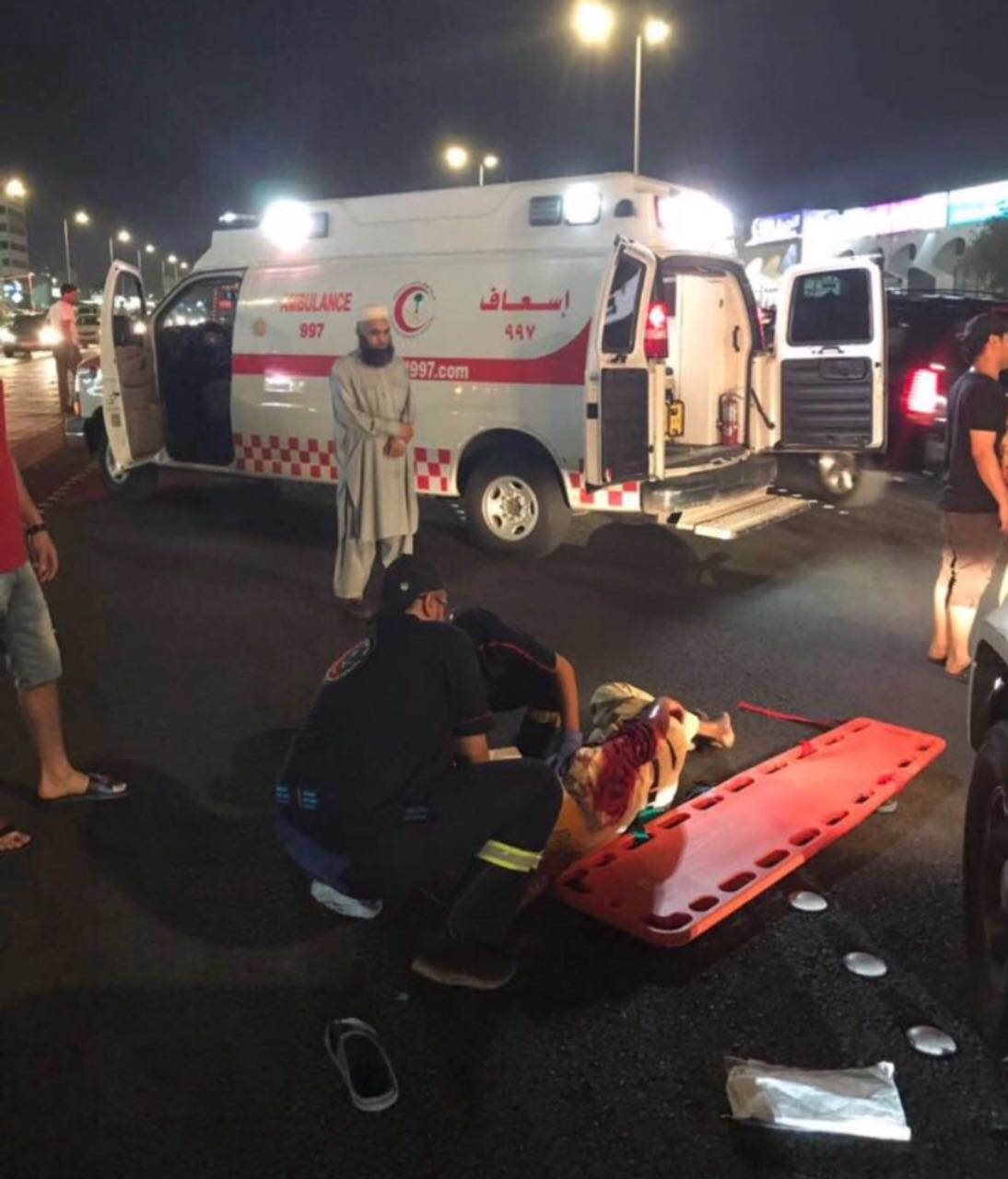 5 إصابات في حادث تصادم شمال جدة